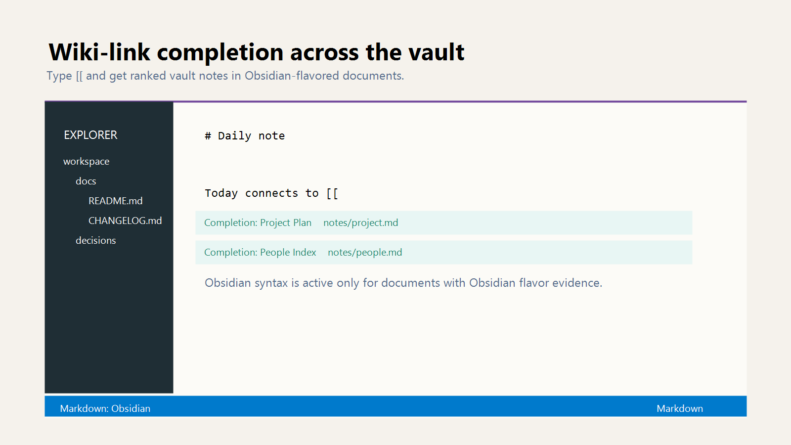 Flavor Grenade wiki-link completion